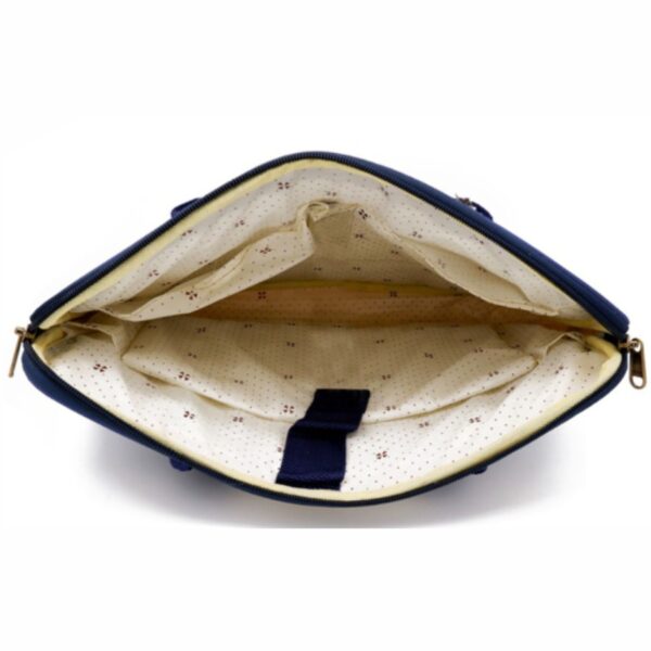 ethnic elephant print jute laptop bag