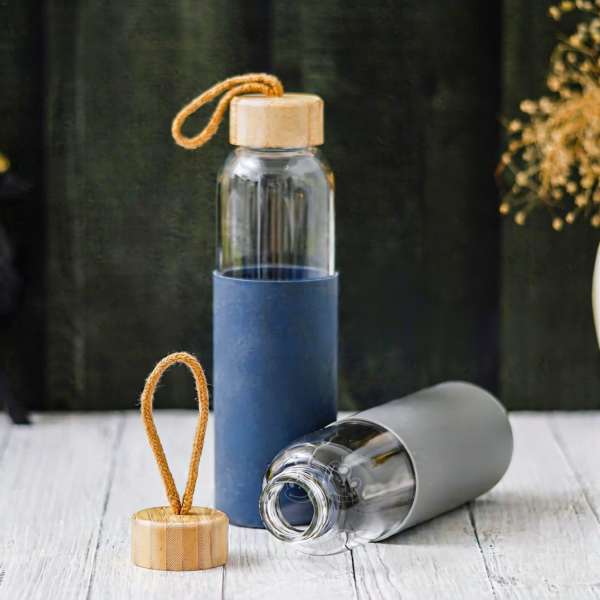 borosilicate glass water & juice bottle