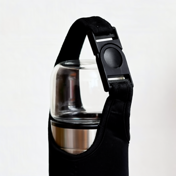 borosilicate glass double wall tea infuser bottle
