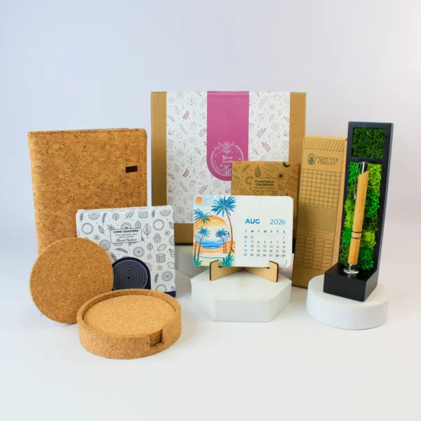 Forest Cork Desk Gift Box corporate eco friendly new year gifts for employees