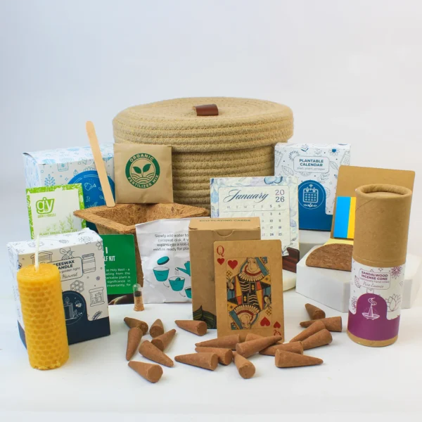 Festive Grow Basket Gift Eco Friendly Corporate Diwali Gifts in Delhi