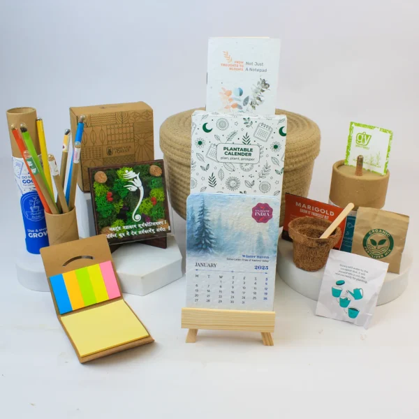 Forest Jute Basket Gift Eco Friendly Diwali Gift Kits Suppliers in Gurugram