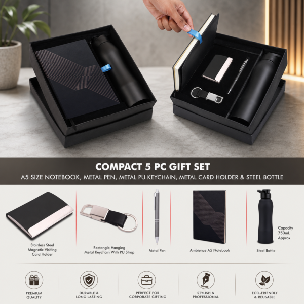 5 Pc Black Gift Set joining kit for new employees delhi