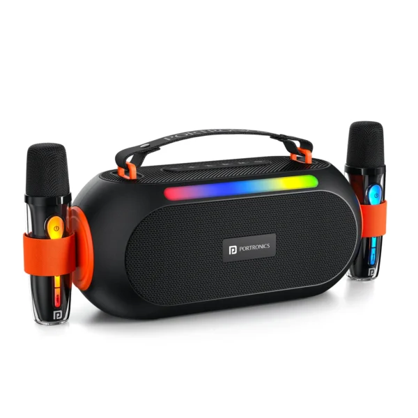 Portronics Apollo 20 logo printed bluetooth speakers