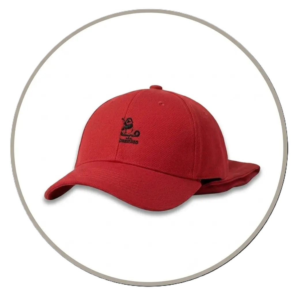 Promotional baseball caps with custom logo embroidery