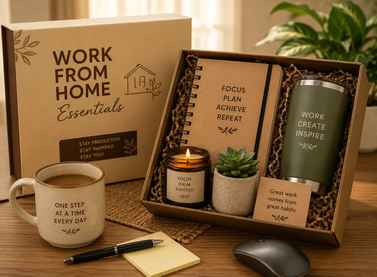 Work-from-home employee engagement kits and remote worker gifts